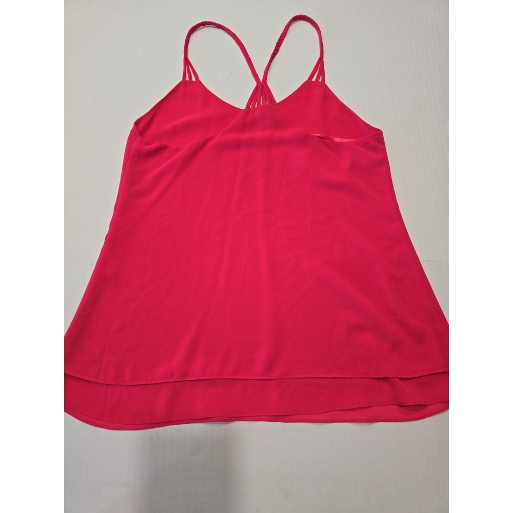 Naked Zebra‎ Tank Top Womens Small Hot Pink Strappy Loose Shirt Casual